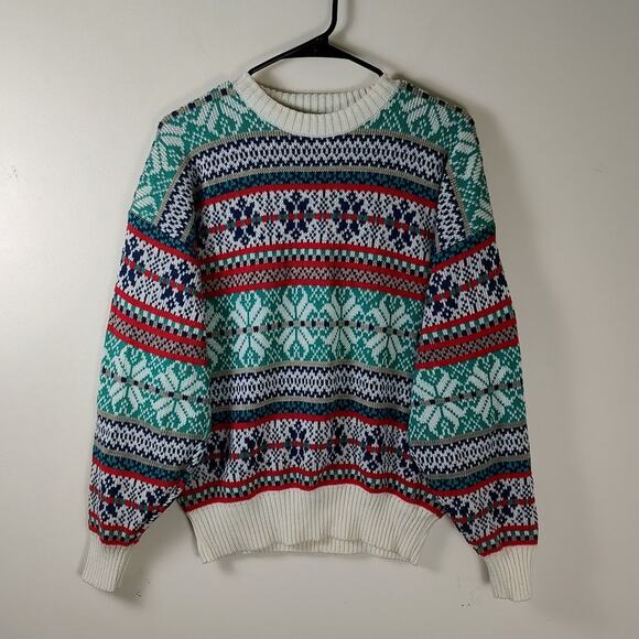 apparel workshop vintage christmas softboy streetwear sweater 1970s mens large - Picture 1 of 5